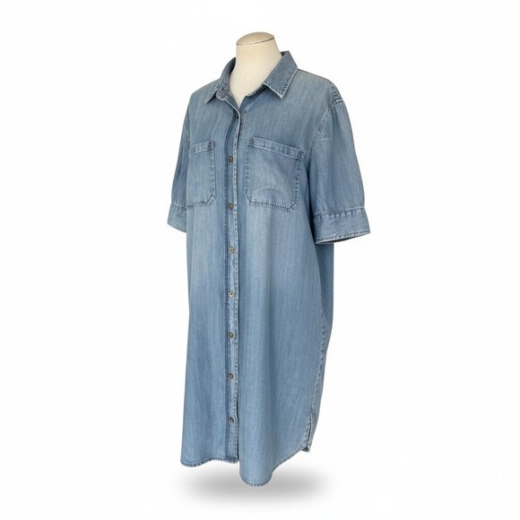 Kut from the Kloth Denim Button Front Shirt Dress – Size XL - Picture 1 of 7